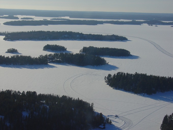 Whitefish Bay north of 3 sisters